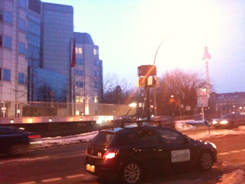 FAT Lab's fake Google Street View car in Berlin