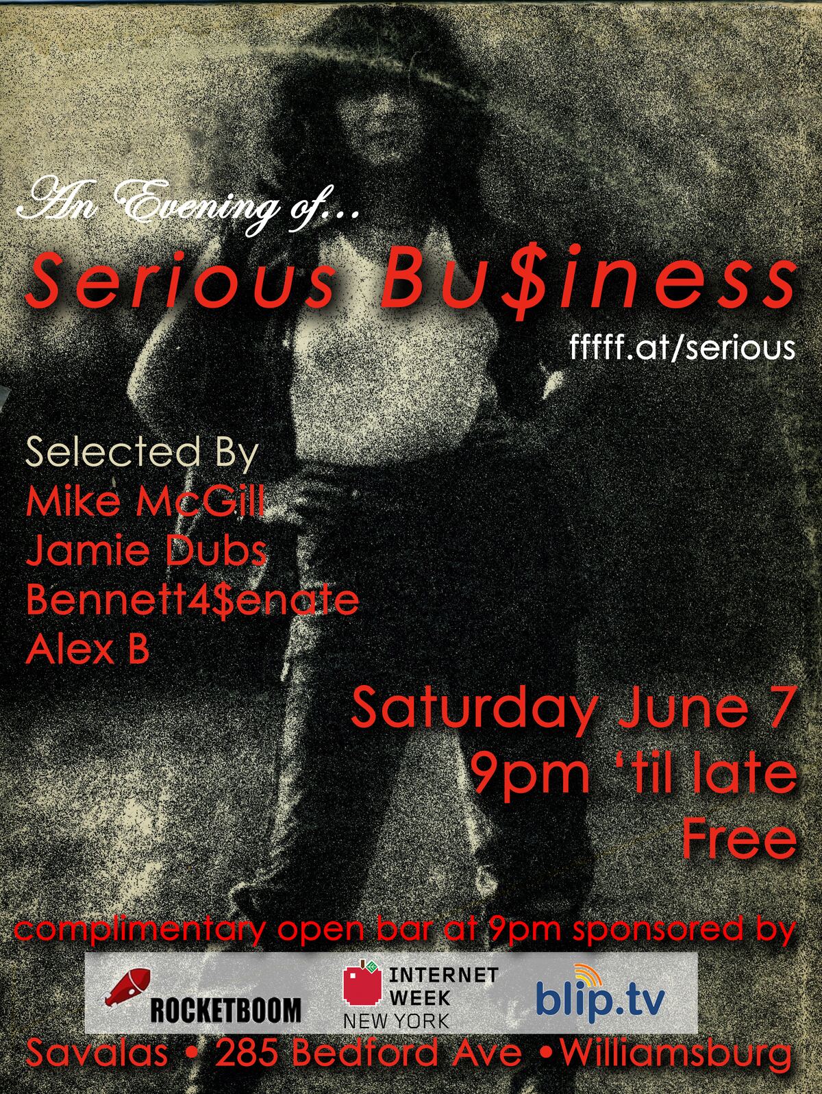 Serious Biz flyer, June 7 2008